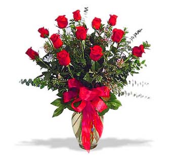 çiçek siparisi 11 adet kirmizi gül cam vazo  Batıkent Ankara online çiçek gönderme sipariş 