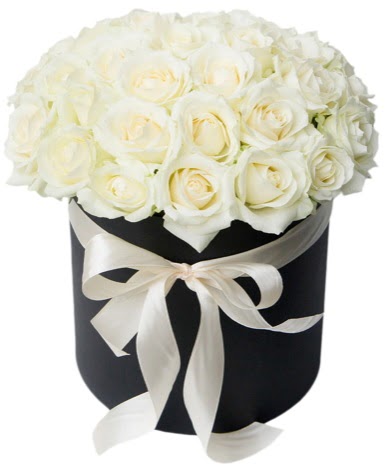 41 adet özel kutuda beyaz gül  Batıkent Ankara çiçek satışı  süper görüntü 